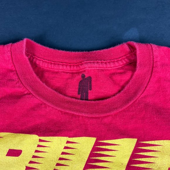 2019 Billie Eilish Band Shirt Adult Medium Red & Yellow Photo Short Sleeve Tee - Picture 4 of 10
